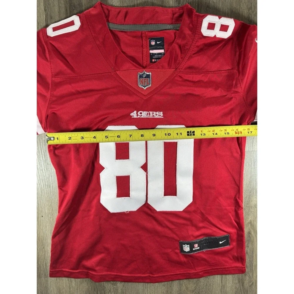 Nike NFL On Field San Francisco 49ers Jerry Rice #80 Jersey Size Small Red Niner